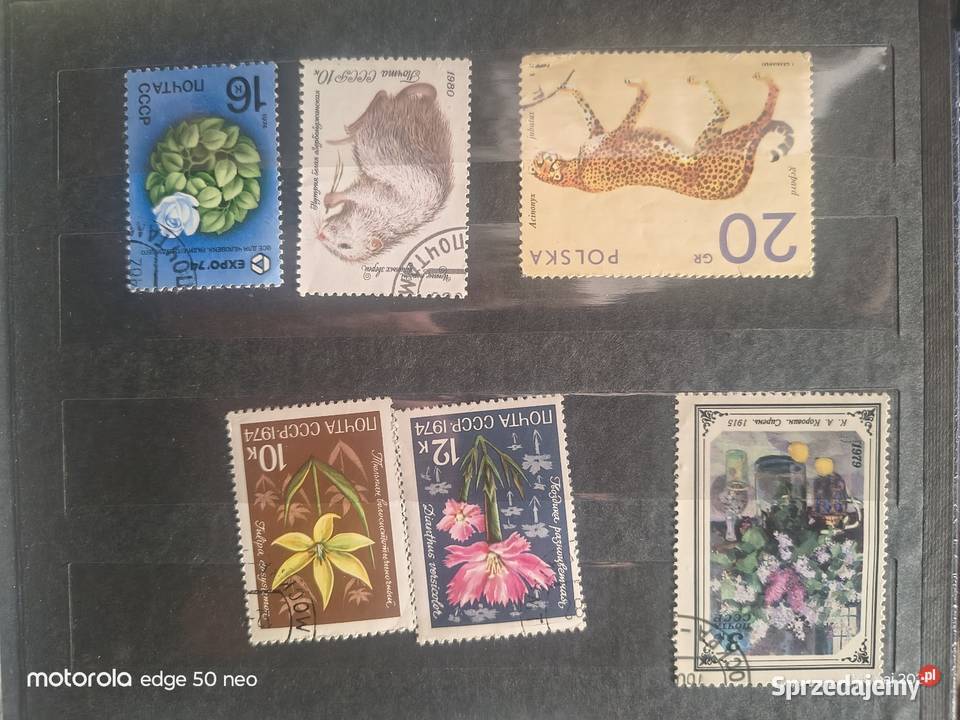 Klaser ze znaczkami ok 1960lata Ciche