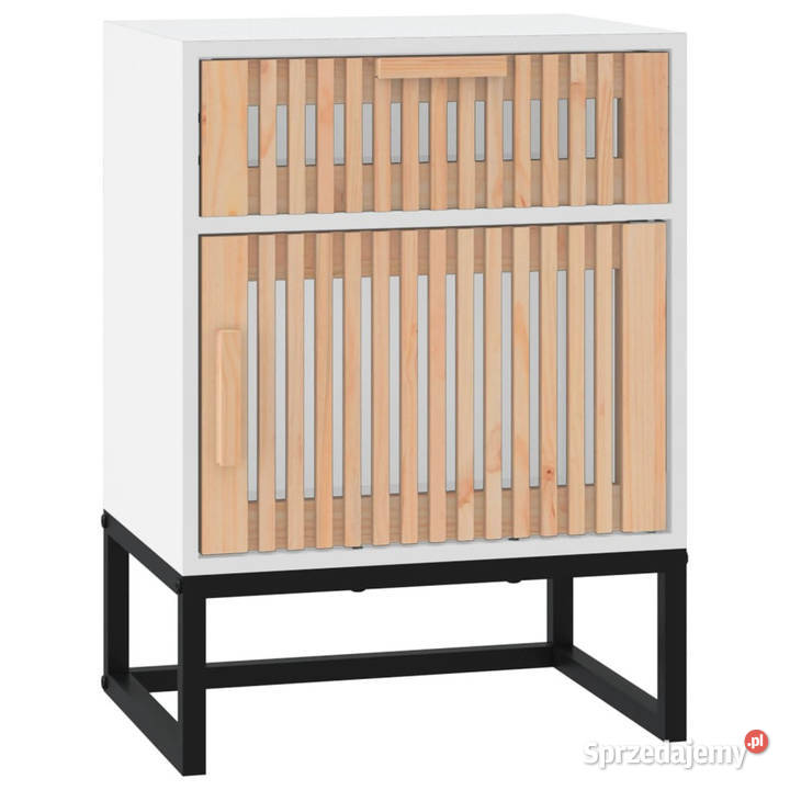 Szafka nocna biała 40x30x555 materiał Warszawa