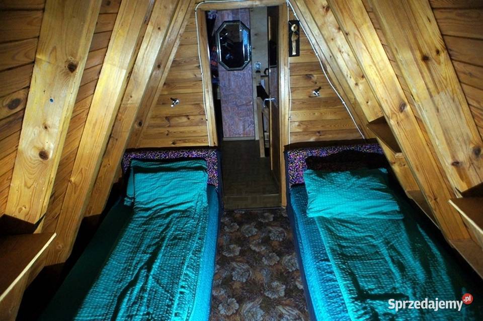 Domek letniskowy jeziorem z kominkiem działka Sosno