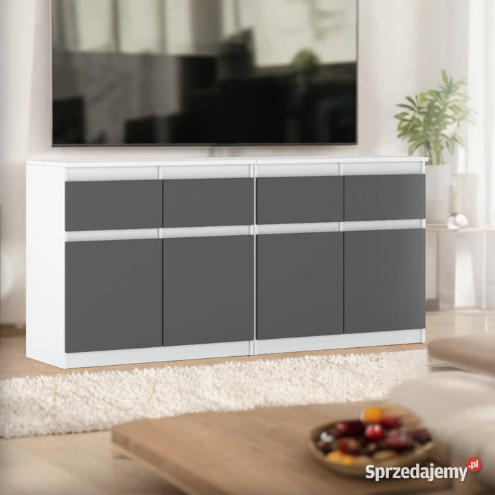 Komoda 160 Loft Biały Szary Mat Nowoczesna Salon 35cm Elbląg sprzedam