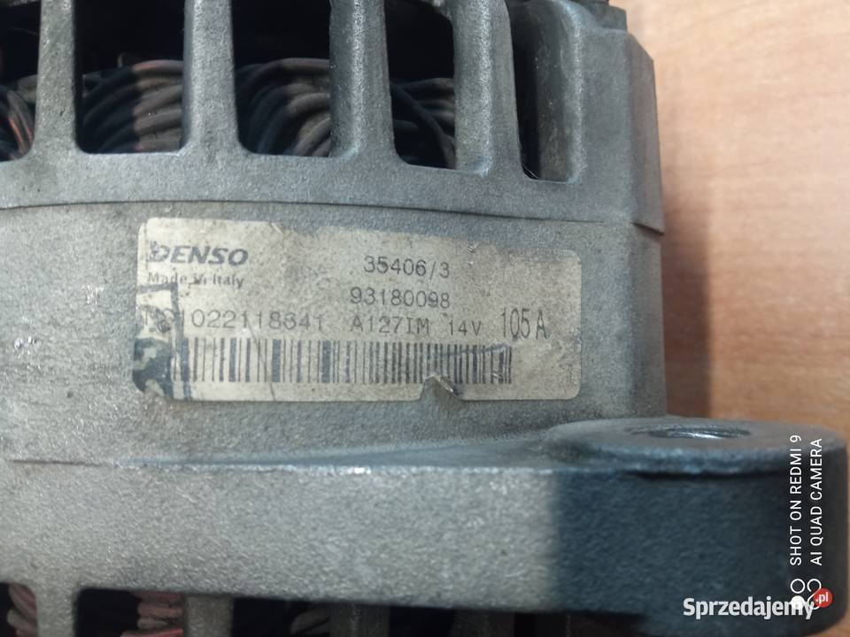 Alternator Denso 93180098 105A 14V Opel Vectra C
