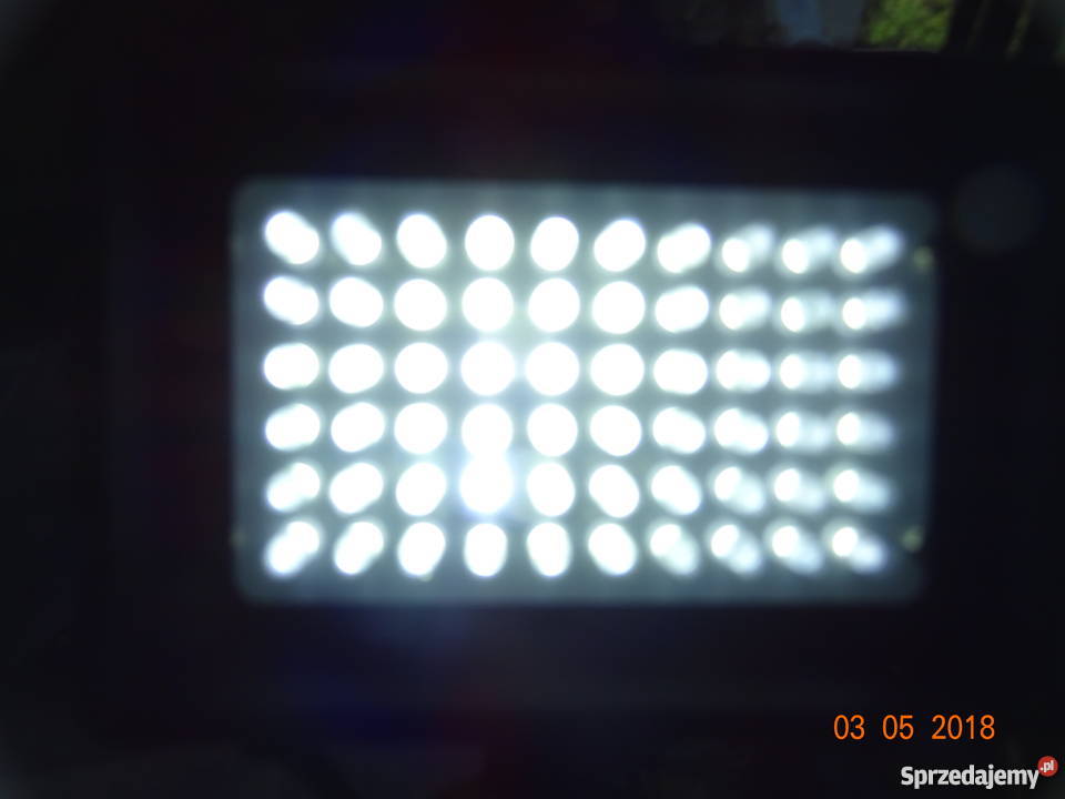 Lampa led diody 60 x 36W czarny