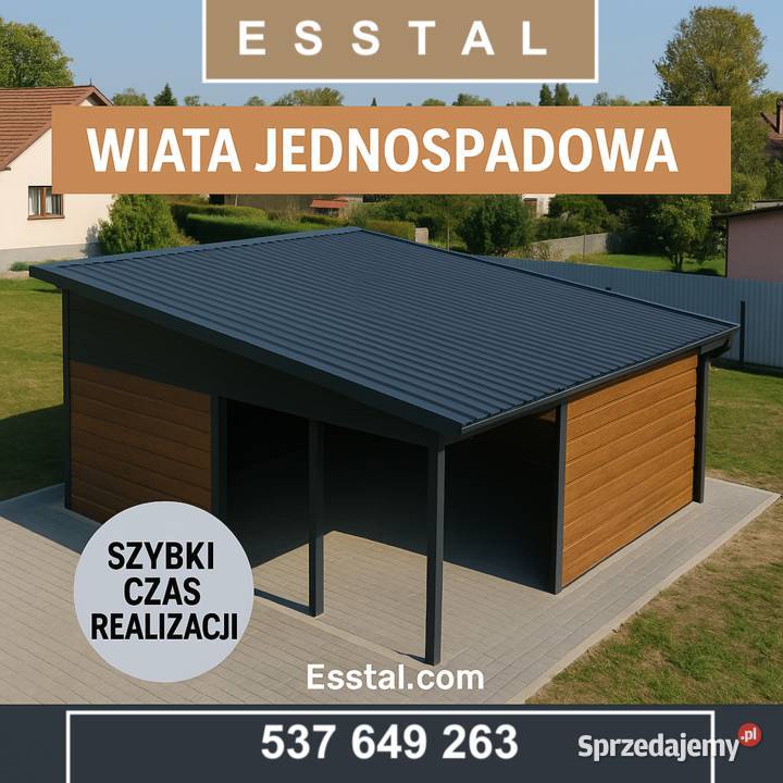 WIATA Dwukolorowe ZADASZENIE GARAŻ Blaszany Nieruchomości Pleszew