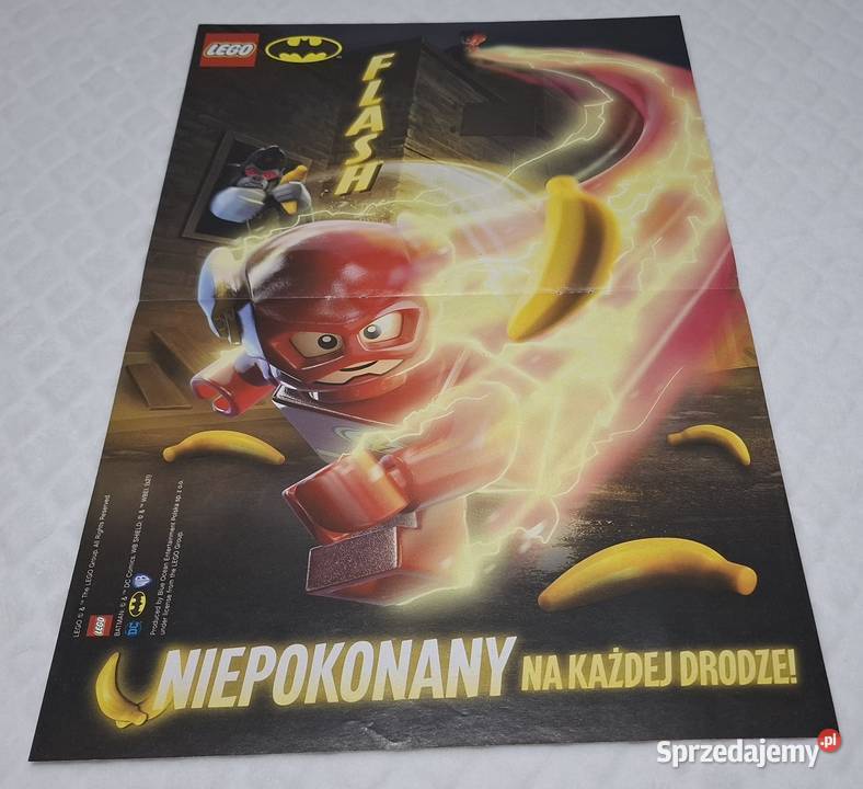 Plakat Batman Joker Flash Lego DC WB 275x42 Czeladź sprzedam