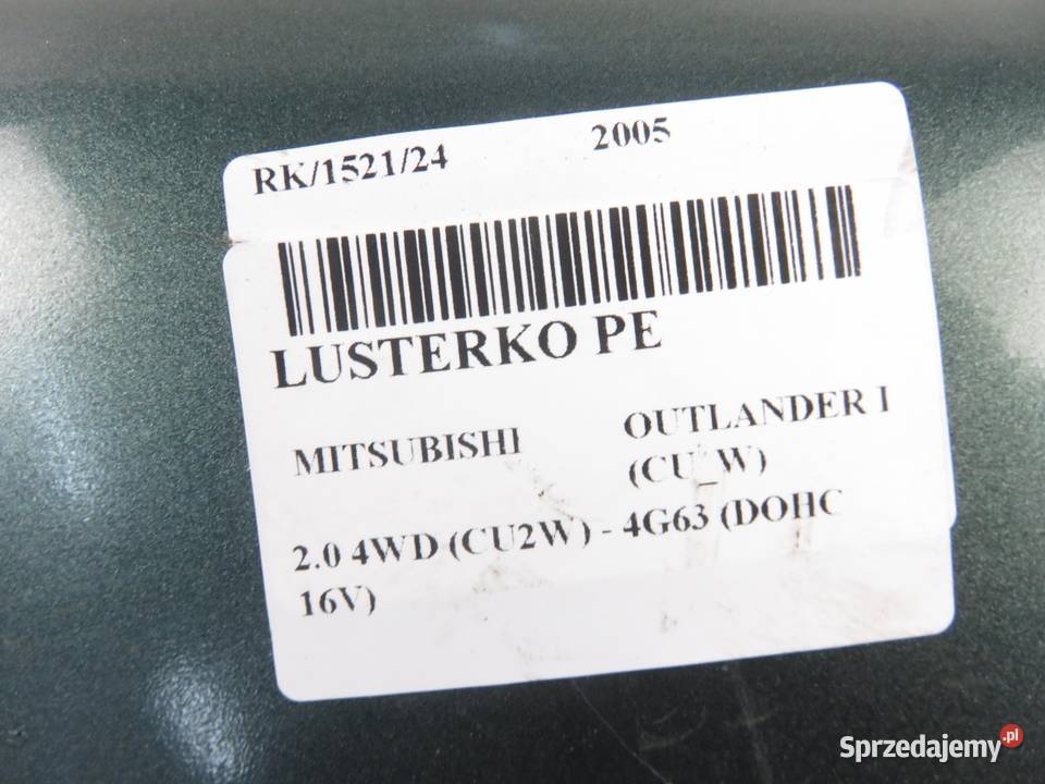 LUSTERKO PRAWE MITSUBISHI OUTLANDER I G44 małopolskie