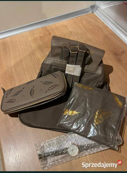 Super zestaw Plecak portfel zegarek i apaszka Gdańsk sprzedam