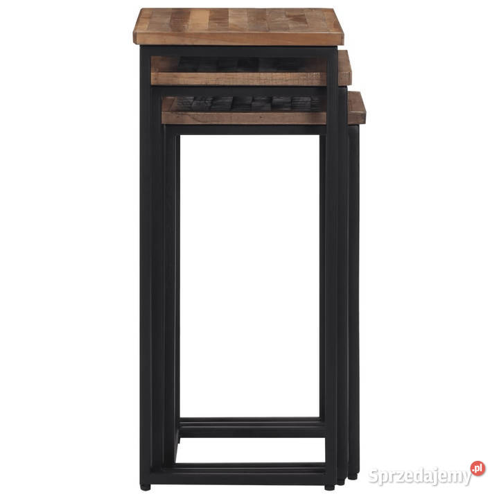 Stoliki kawowe wsuwane pod siebie 3 lite drewno Warszawa
