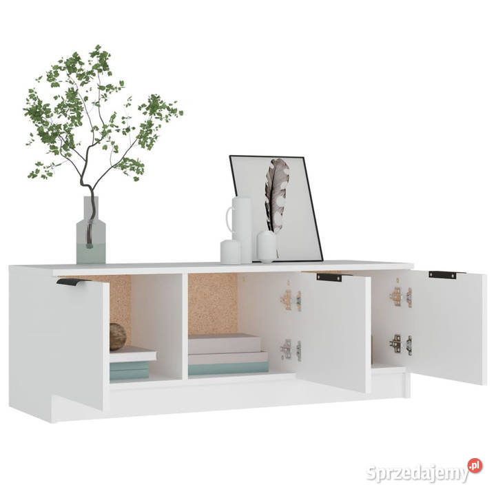 Szafka pod telewizor biała 102x35x365 WM811358 mazowieckie Warszawa