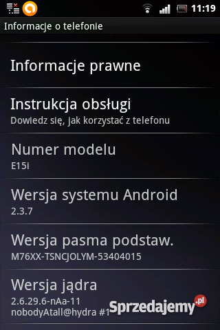 Sony Ericsson Xperia X8 Android 237Multi TouchPr Ostrowo