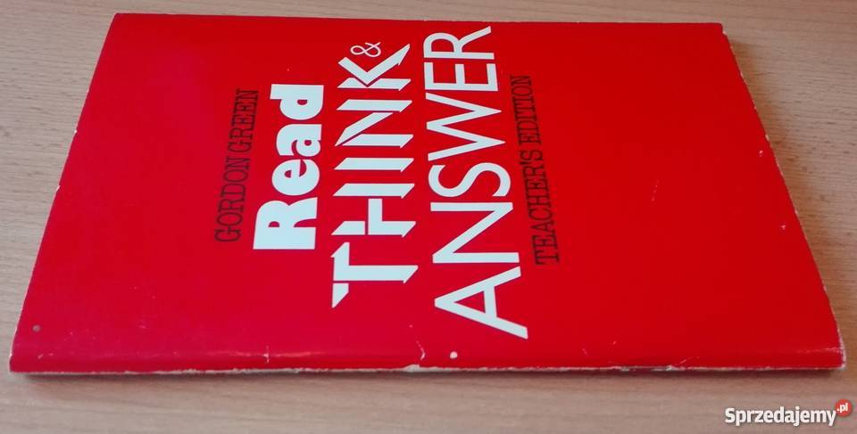 Read think answer teachers edition Gordon Green pomorskie Gdańsk
