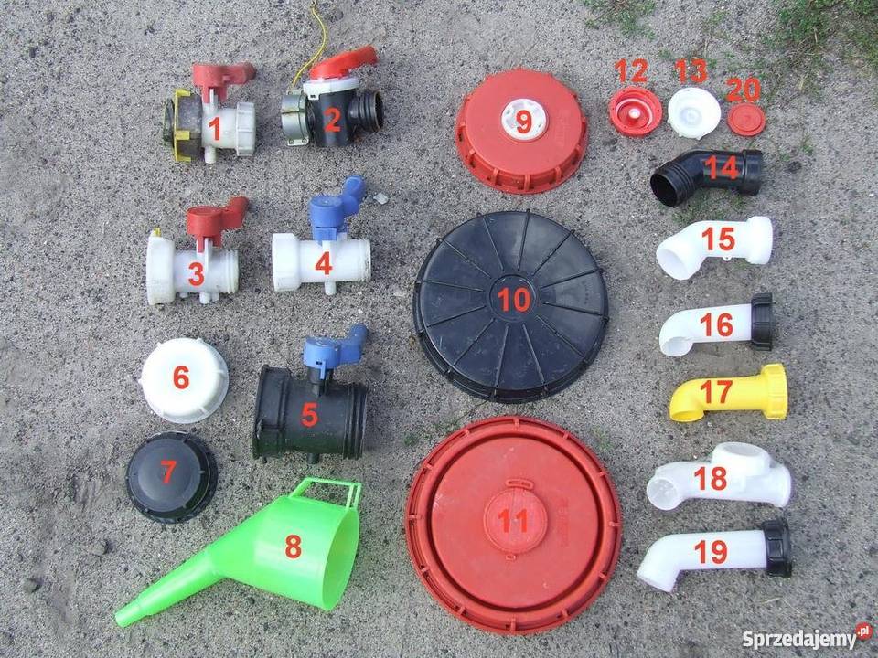 Kran34 na Nyplu Złącze Zbiornik 1000L IBC Zawór Lubartów