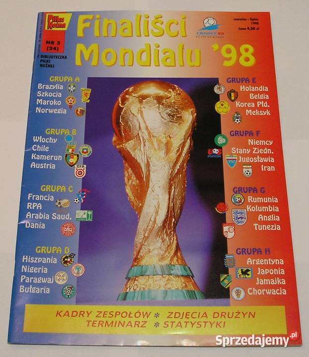PIŁKA NOŻNA FINALIŚCI MONDIALU 98 MUNDIALU Łódź