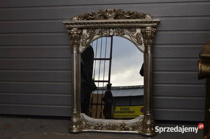 SREBRNE KOLUMNOWE LUSTRO SREBRO KRYSZTAŁ KWIATY Dom i Ogród małopolskie Kraków