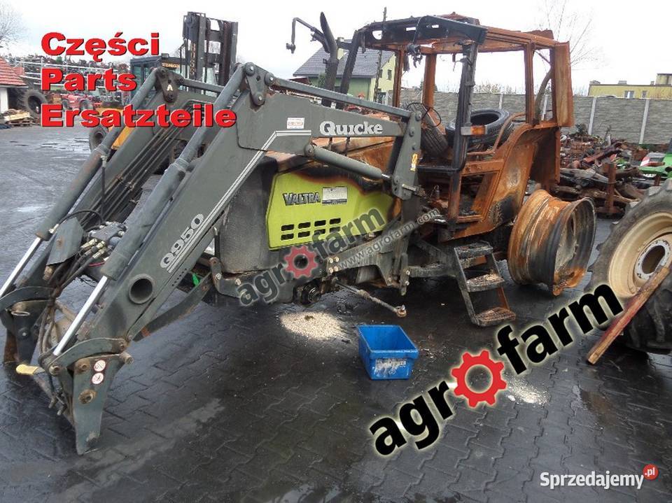 Valtra 6350 części skrzynia biegów zwolnica oś Byków