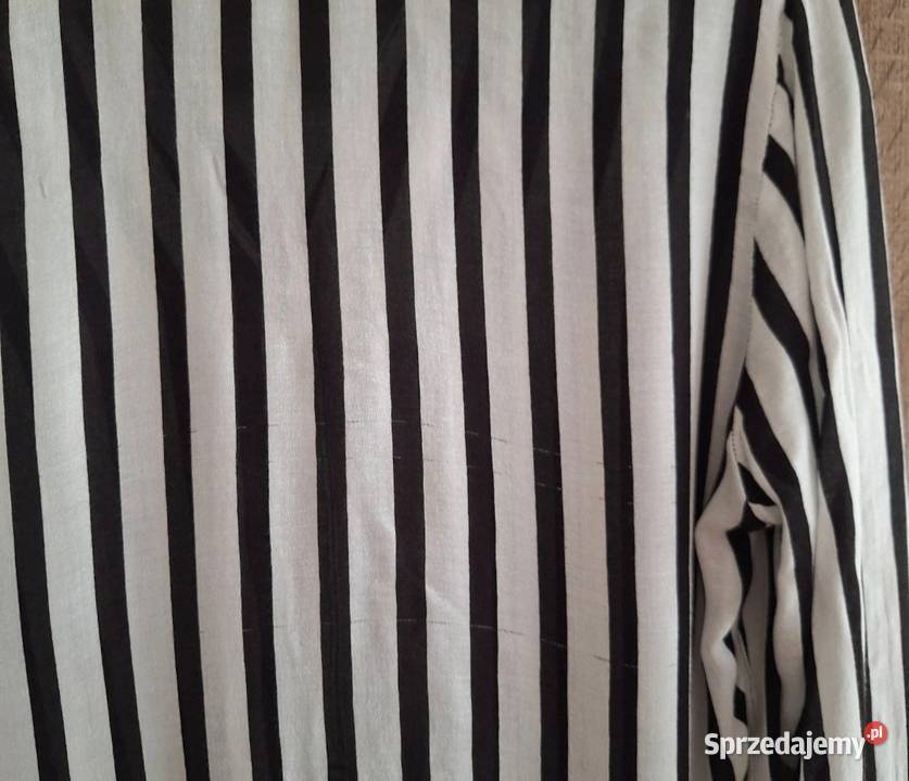Białoczarna koszula w paski 38 classy klasyczna Kraków sprzedam