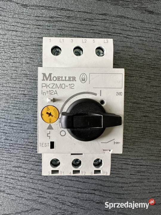 Wyłącznik silnikowy PKZM012 3P 55kW 812A 278486 Zabezpieczenia i rozdzielnice Łódź sprzedam