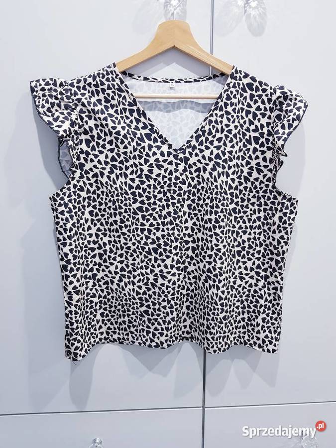 Damska panterkowoserduszkowa bluzeczka