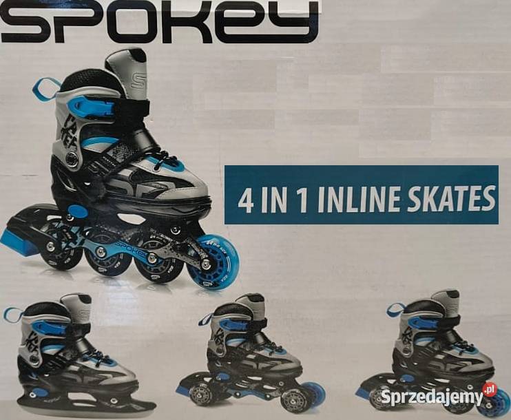 Rolki łyżwy wrotki 4w1 ochraniacze kask Bełchatów sprzedam