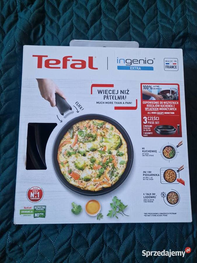 NOWY Zestaw patelni TEFAL INGENIO 3 elem TEFAL dolnośląskie Wrocław