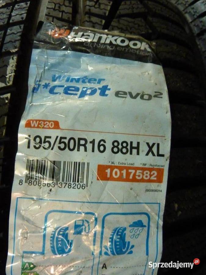 2x Opona nieużywana zimowa 19550R16 HANKOOK 249 Zaścianki sprzedam