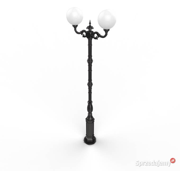 lampa żeliwna H270 oświetlenie parkowa miejska Gołdap