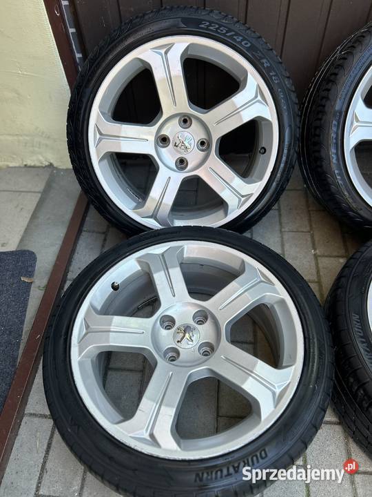 Sprzedam komplet kół alufelg peugeot 4x108 18
