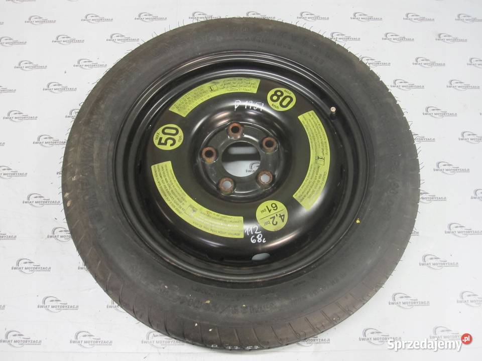 MERCEDES W169 koło dojazdowe 1259016 98M 5x112