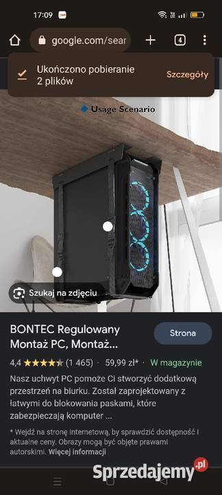 Uchwyt do montażu komputera pod biurkiem Łódź