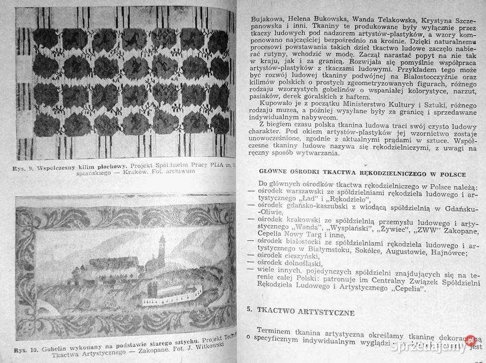 Tkactwo rękodzielnicze Zofia Krzeptowska Józef miękka Chełm