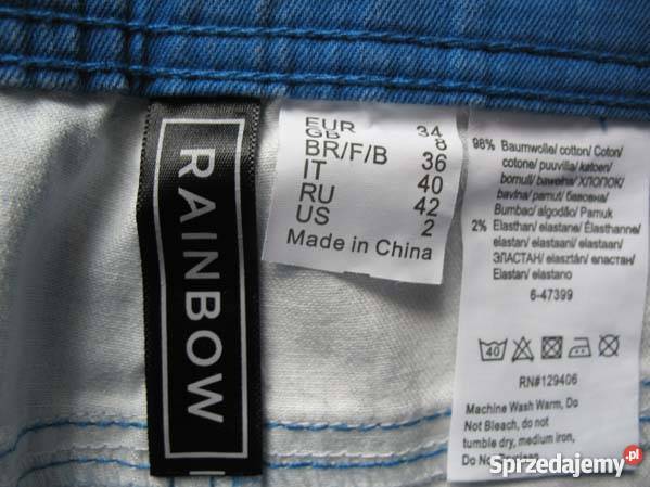 RURKI SPODNIE DAMSKIE JEANS 34 XS biodra 90 164 mazowieckie Siedlce sprzedam
