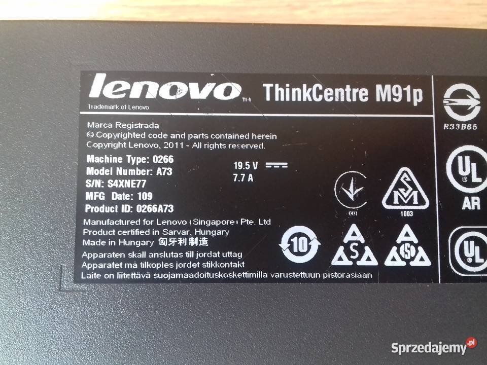Sprzedam SFF lenovo M91p i32100 31Ghz DDR3 8GB Bydgoszcz