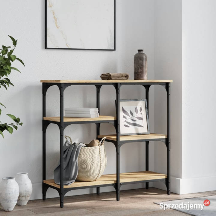 Stolik konsolowy dąb sonoma 80x29x75 WM834076 Stoły mazowieckie Warszawa