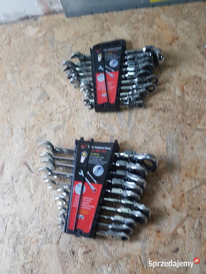 KLUCZE PŁASKO OCZKOWE Z GRZECHOTKĄ ŁAMANE 10 Ręczne sprzedam