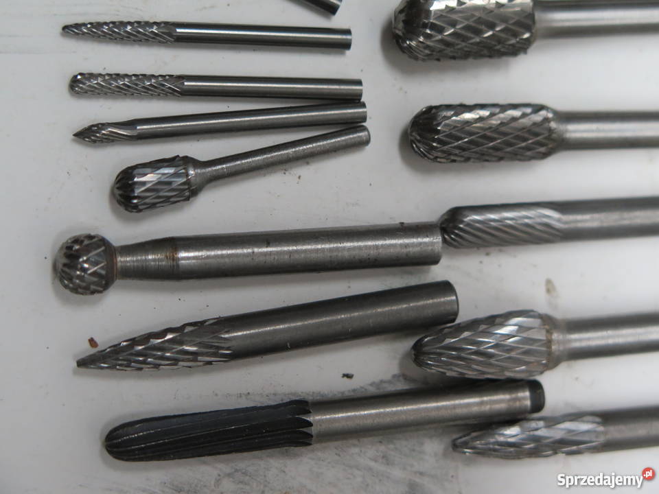 Frezy pilniki obrotowe stożkowe sztuk 19 Produkcja Warszawa sprzedam