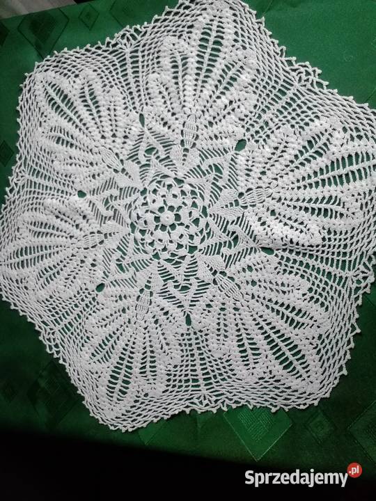 Serwetka biała szydelkowa Łódź