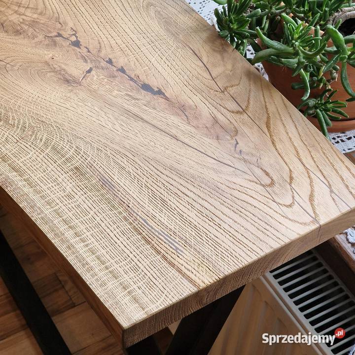 Konsola loft BLAT DĘBOWY NA WYMIAR naturalna sprzedam