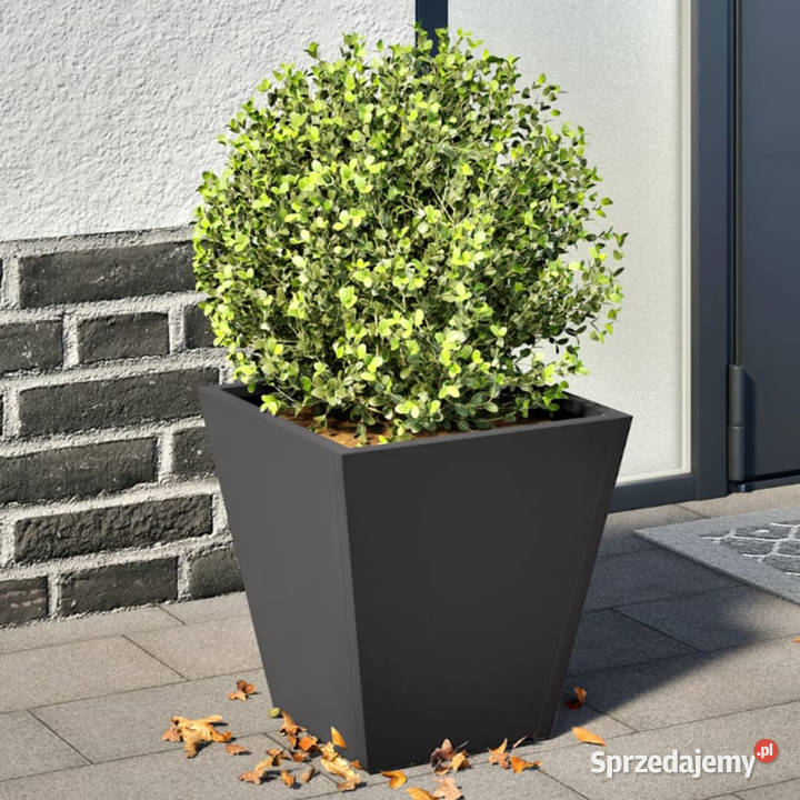 Donice ogrodowe 2 czarne 30x30x30 stalowe mazowieckie Warszawa
