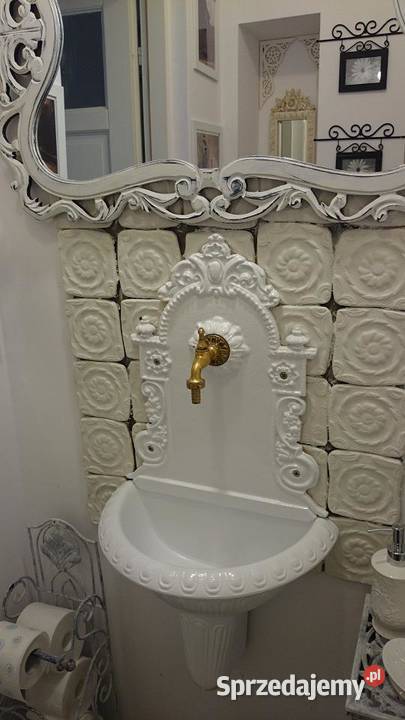 ZLEW PRZYŚCIENNY WODNIK FONTANNA ŻELIWO Gołdap