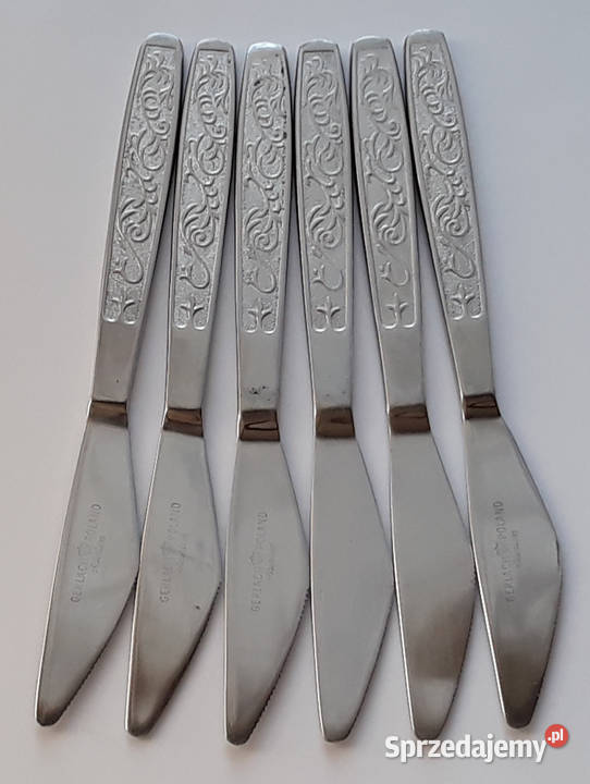 Noże obiadowe 1 PNĄCZA Gerlach sztućce PRL