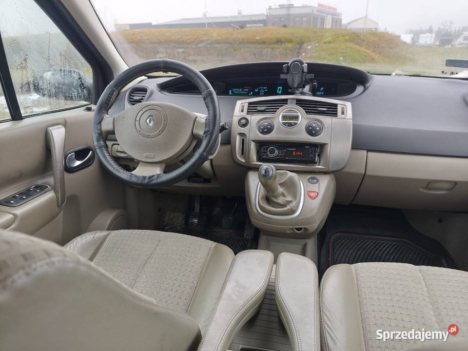 Renault Scenic 2 16 113 2003r bordowy Wrocław