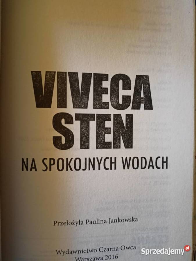 Na spokojnych wodach Sten książki Warszawa mazowieckie