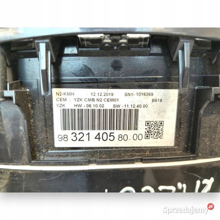 LICZNIK ZEGARY 9832140580 Citroen C3 III 12 Liczniki i zegary Liczniki i zegary Chełm