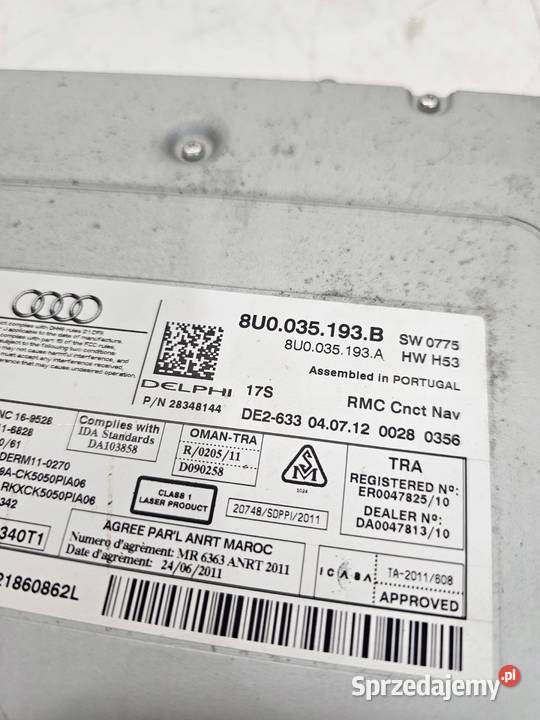TUNER MODUŁ NAWIGACJI RADIA AUDI Q3 8U Sprzęt audio fabryczny Przystajń