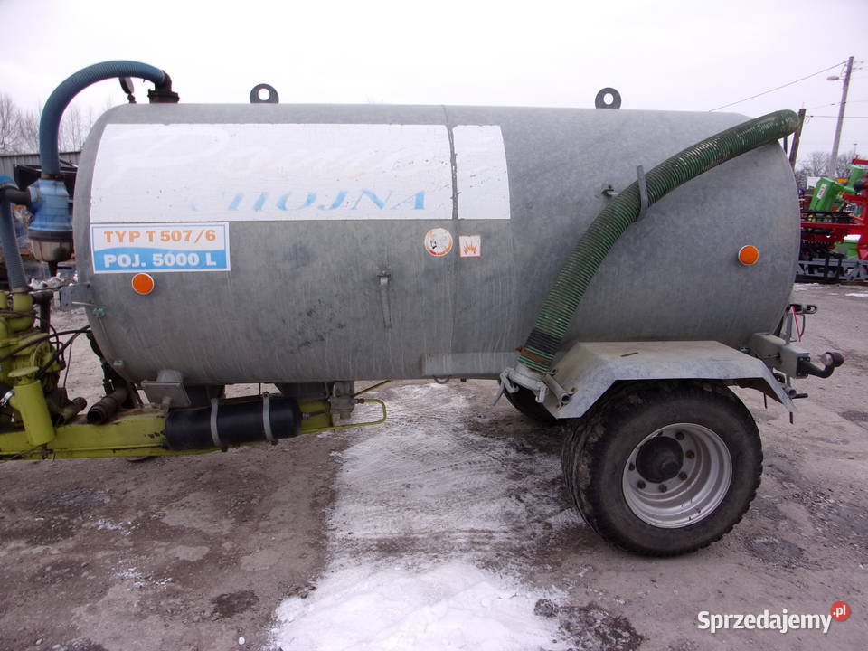 Wóz asenizacyjny przyczepa POMOT T5076 5000l nieuszkodzony Opoczno sprzedam