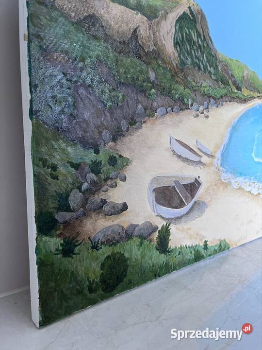 Obraz olejny pejzaż 100x70 Wrocław