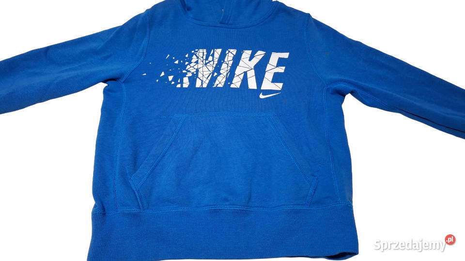 Bluza z kapturem niebieska 116128 Nike Odzież śląskie