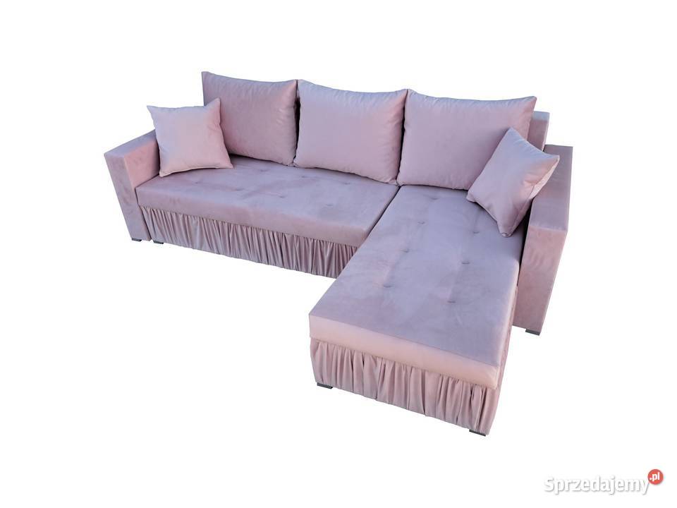 Welurowy narożnik Kendi szybka realizacja 70cm Wrocław