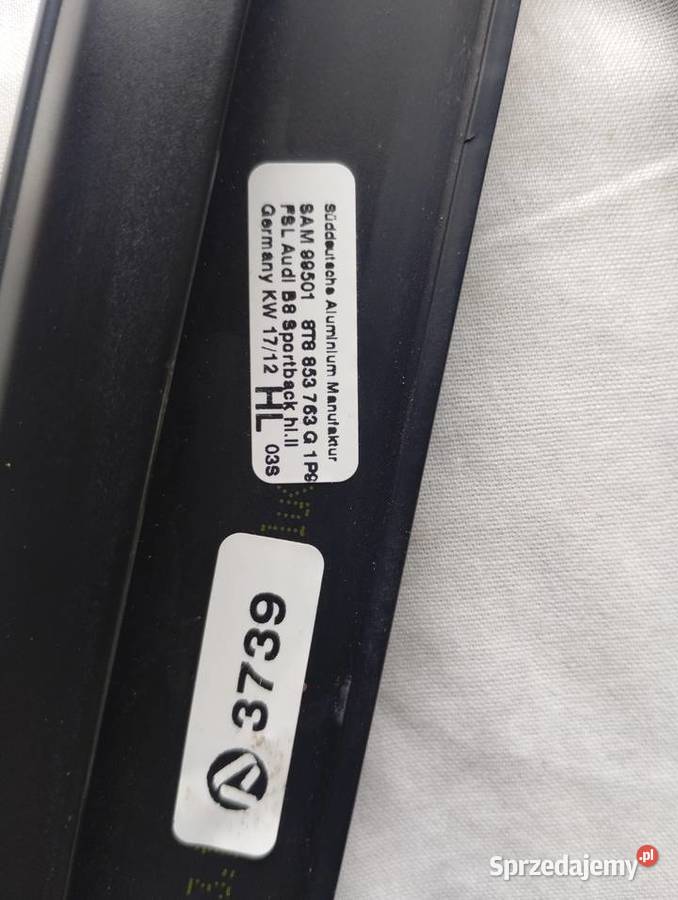 Audi A5 8T liftingu CZĘŚCI Drzwi szyba listwa Pozostałe Krzepice