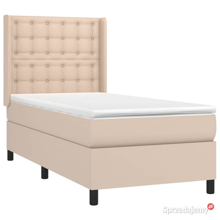 Łóżko kontynentalne z materacem cappuccino 193cm Warszawa sprzedam