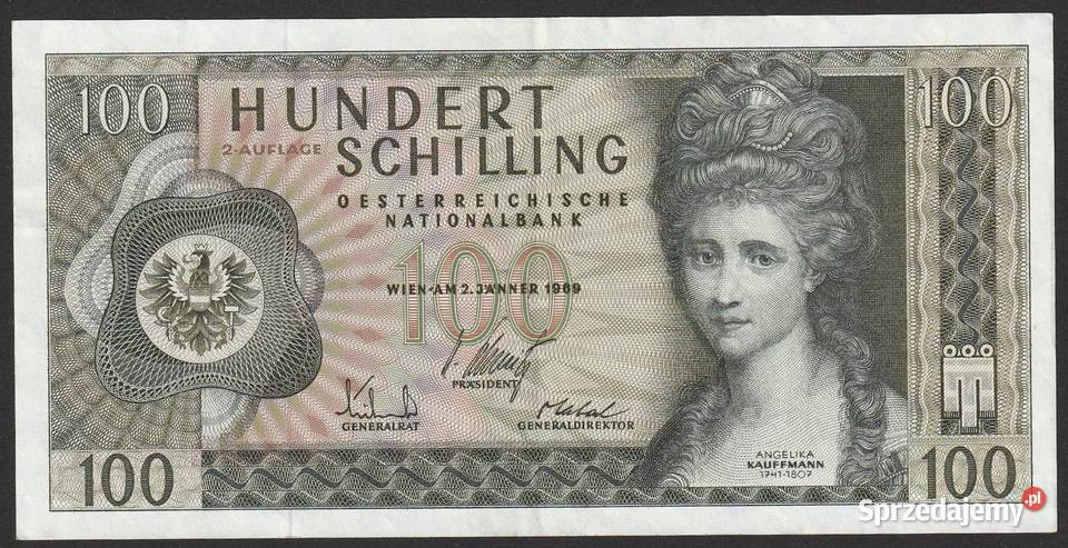 Austria 100 schilling 1969 Numizmatyka Łódź